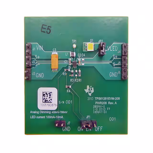 TPS61261EVM-208 Texas Instruments  Cartes d'évaluation - Pilotes LED